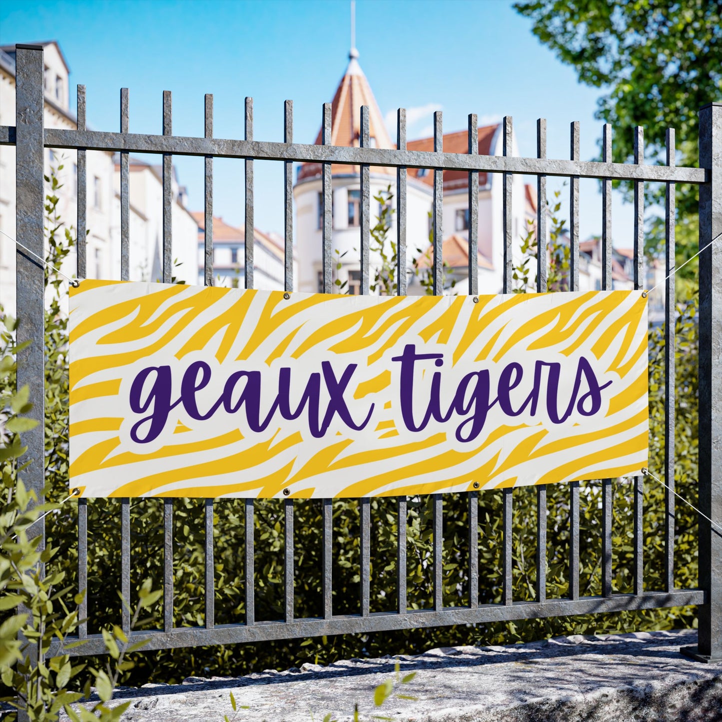 LSU Geaux Tigers Gameday Vinyl Banner 72" x 24"