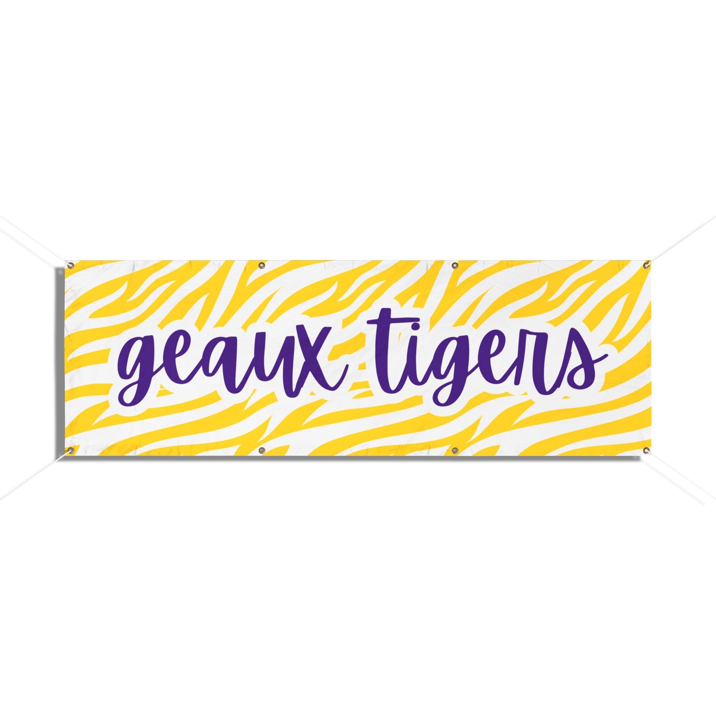 LSU Geaux Tigers Gameday Vinyl Banner 72" x 24"