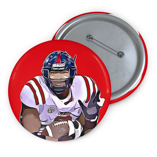 Egg Bowl Wave Ole Miss Gameday Pin Button